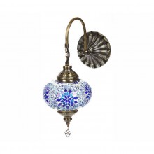 0815T,05 Бра МАРОККО голубой  h38 w15x25 Е14 1*40w