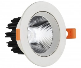 2128 Светильник встраиваемый белый d10 h6,7 Led 10W (4000K)