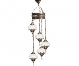 103502 Каскад ОСМАН белый d30 h125 E14 5*40w