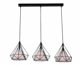 08310-3AS,19 Подвес Ринетта черный w28*90 h80 E27 3*40w