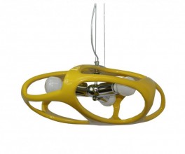 07733В,03 Подвес Тимоша желтый d45 h120 E27 3*15W (лампами не комплектуется)