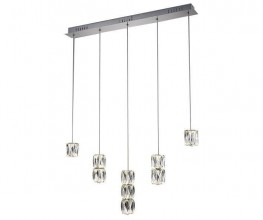 Подвесной светодиодный светильник Kink Light Аква-Кристалл 08620-5AS