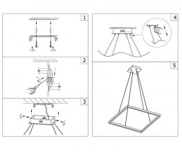 08225,01(4000K) Подвес Альтис белый w60*60 h110 Led 36W (4000K)