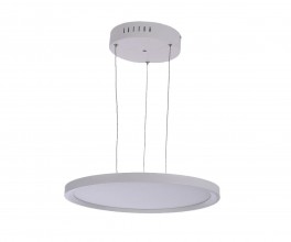 08725-1 Подвес диммируемый Парете белый d40,3 Led 24W (3000K-7000K) с пультом ДУ