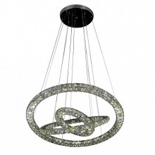 08563(3000-6000К) Подвес Тор-Кристалл хром d70+50+30 h120 Led 98W (3000-6000K) с пультом ДУ