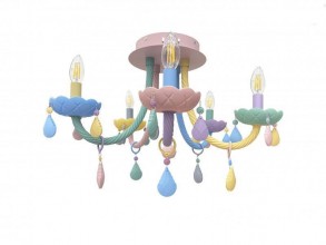 074175-5 Люстра Астрид мультиколор d58 h43 E14 5*40w