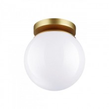 4247/1C HIGHTECH ODL21  101 золотист/металл/белый/акрил Потолочный светильник IP44 E27 LED 5W BOSCO