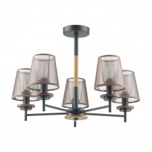 4498/5C COUNTY LN20 черный, дерево, коричневый Люстра потолочная E14 5*40W 220V BETSY