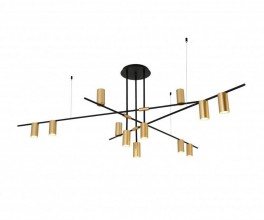 07621-12,20 Люстра Рия черный/бронза d138 h65 Gu10 12*10W