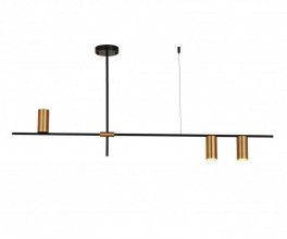 07621-3,20 Люстра Рия черный/бронза w123*6 h55 GU10 3*10W