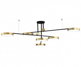 07647-6,20(4000k) Люстра Рапис бронза w150*150 h55 Led 6*16W (4000К)