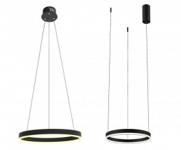 08212,19A (4000K) Подвес Тор черный d40 h110 Led 23W (4000K) 2 типа крепления