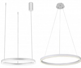 08213,01A (4000K) Подвес Тор белый d60 h110 Led 33W (4000K)
