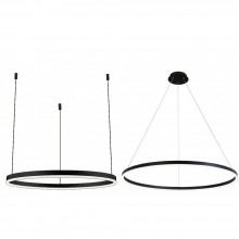 08228,19A(4000K) Подвес Тор черный d100 h120 Led 56W (4000K) 2 типа крепления