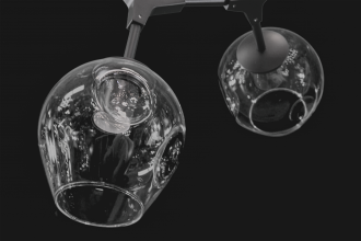 Люстра подвесная 878006 ЧЁРНЫЙ/ПРОЗРАЧНЫЙ