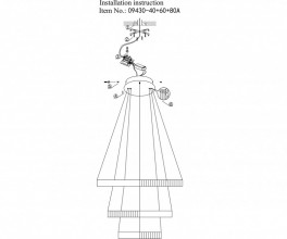 Подвесная люстра Kink Light 09430-40+60+80A,19